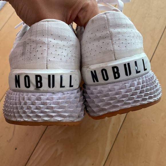 NOBULL ripstop runner men's size 9 White running shoes sneakers trainers - Picture 4 of 6